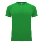 MPG115871 camiseta deportiva de manga corta para hombre verde punto entrelazado 100 poliester 135 gm 1