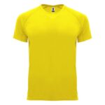 MPG115873 camiseta deportiva de manga corta infantil amarillo punto entrelazado 100 poliester 135 gm 1