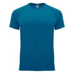 MPG115875 camiseta deportiva de manga corta infantil azul punto entrelazado 100 poliester 135 gm2 1