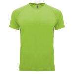 MPG115880 camiseta deportiva de manga corta infantil verde punto entrelazado 100 poliester 135 gm2 1