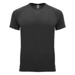MPG115884 camiseta deportiva de manga corta infantil negro punto entrelazado 100 poliester 135 gm2 1