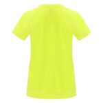 MPG115895 camiseta deportiva de manga corta para mujer amarillo punto entrelazado 100 poliester 135 4