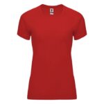 MPG115908 camiseta deportiva de manga corta para mujer rojo punto entrelazado 100 poliester 135 gm2 1