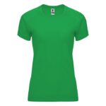 MPG115915 camiseta deportiva de manga corta para mujer verde punto entrelazado 100 poliester 135 gm2 1