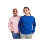 MPG115918 sudadera de cuello redondo unisex blanco punto 60 algodon organico 40 poliester reciclado 2