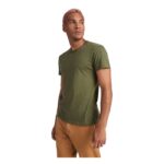 MPG115945 camiseta de manga corta para hombre verde punto de jersey sencillo 100 algodon 155 gm2 3