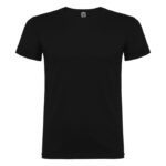 MPG115958 camiseta de manga corta infantil negro punto de jersey sencillo 100 algodon 155 gm2 1
