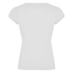 MPG115968 camiseta de manga corta para mujer blanco punto de jersey sencillo 94 algodon 6 elastano 2 5