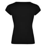 MPG115969 camiseta de manga corta para mujer negro punto de jersey sencillo 94 algodon 6 elastano 20 5