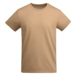 MPG115981 camiseta de manga corta para hombre naranja punto de jersey sencillo 100 algodon organico 1