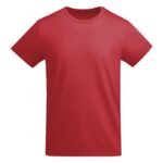 MPG115983 camiseta de manga corta para hombre rojo punto de jersey sencillo 100 algodon organico 175 1