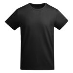 MPG115996 camiseta de manga corta infantil negro punto de jersey sencillo 100 algodon organico 175 g 1