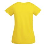 MPG116001 camiseta de manga corta para mujer amarillo punto de jersey sencillo 100 algodon organico 3