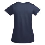 MPG116003 camiseta de manga corta para mujer azul punto de jersey sencillo 100 algodon organico 175 3