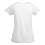 MPG116004 camiseta de manga corta para mujer blanco punto de jersey sencillo 100 algodon organico 17 3