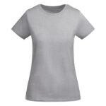 MPG116007 camiseta de manga corta para mujer gris punto de jersey sencillo 100 algodon organico 175 1