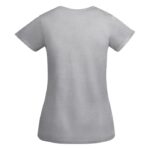 MPG116007 camiseta de manga corta para mujer gris punto de jersey sencillo 100 algodon organico 175 3