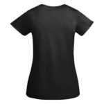 MPG116010 camiseta de manga corta para mujer negro punto de jersey sencillo 100 algodon organico 175 3