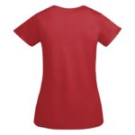 MPG116011 camiseta de manga corta para mujer rojo punto de jersey sencillo 100 algodon organico 175 3