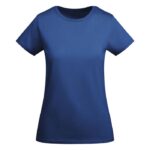 MPG116012 camiseta de manga corta para mujer azul punto de jersey sencillo 100 algodon organico 175 1