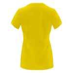 MPG116015 camiseta de manga corta para mujer amarillo punto de jersey sencillo 100 algodon 170 gm2 4