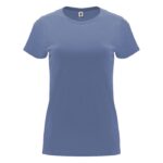 MPG116017 camiseta de manga corta para mujer azul punto de jersey sencillo 100 algodon 170 gm2 1