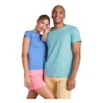 MPG116017 camiseta de manga corta para mujer azul punto de jersey sencillo 100 algodon 170 gm2 2