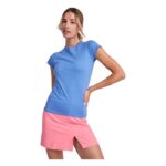 MPG116017 camiseta de manga corta para mujer azul punto de jersey sencillo 100 algodon 170 gm2 3