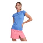 MPG116019 camiseta de manga corta para mujer azul punto de jersey sencillo 100 algodon 170 gm2 3