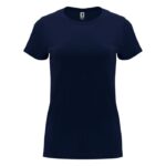 MPG116020 camiseta de manga corta para mujer azul punto de jersey sencillo 100 algodon 170 gm2 1