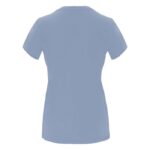 MPG116022 camiseta de manga corta para mujer azul punto de jersey sencillo 100 algodon 170 gm2 4