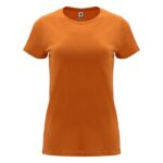 MPG116029 camiseta de manga corta para mujer naranja punto de jersey sencillo 100 algodon 170 gm2 1