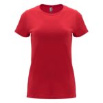 MPG116036 camiseta de manga corta para mujer rojo punto de jersey sencillo 100 algodon 170 gm2 1