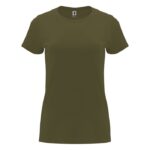 MPG116046 camiseta de manga corta para mujer verde punto de jersey sencillo 100 algodon 170 gm2 1