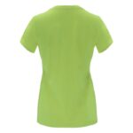 MPG116048 camiseta de manga corta para mujer verde punto de jersey sencillo 100 algodon 170 gm2 4