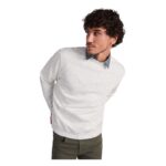 MPG116067 sudadera de cuello redondo unisex rosa punto 50 algodon 50 poliester 280 gm2 4