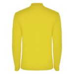 MPG116095 polo de manga larga para hombre amarillo punto pique 100 algodon 220 gm2 4