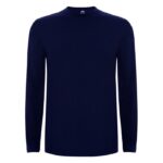 MPG116129 camiseta de manga larga para hombre azul punto de jersey sencillo 100 algodon 160 gm2 1