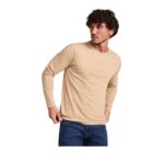 MPG116133 camiseta de manga larga para hombre negro punto de jersey sencillo 100 algodon 160 gm2 2