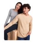MPG116133 camiseta de manga larga para hombre negro punto de jersey sencillo 100 algodon 160 gm2 3