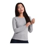 MPG116137 camiseta de manga larga para mujer azul punto de jersey sencillo 100 algodon 160 gm2 3