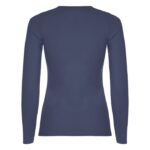 MPG116137 camiseta de manga larga para mujer azul punto de jersey sencillo 100 algodon 160 gm2 4