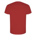 MPG116164 camiseta de manga corta para hombre rojo punto de jersey sencillo 100 algodon organico 160 4