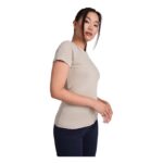 MPG116168 camiseta de manga corta para mujer gris punto de jersey sencillo 100 algodon organico 160 2