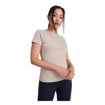 MPG116168 camiseta de manga corta para mujer gris punto de jersey sencillo 100 algodon organico 160 3