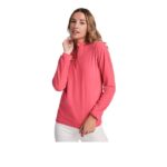 MPG116178 chaqueta de forro polar con media cremallera para mujer azul microforro 100 poliester 155 3