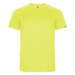 MPG116181 camiseta deportiva de manga corta para hombre amarillo punto entrelazado 50 poliester reci 1