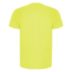 MPG116198 camiseta deportiva de manga corta infantil amarillo punto entrelazado 50 poliester recicla 3