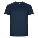 MPG116199 camiseta deportiva de manga corta infantil azul punto entrelazado 50 poliester reciclado 5 1