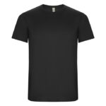 MPG116206 camiseta deportiva de manga corta infantil gris punto entrelazado 50 poliester reciclado 5 1